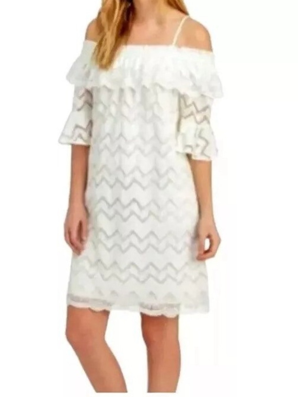 ViVi By Violet Weekend Ivory Lace
Crochet Off the Shoulder White
Dress